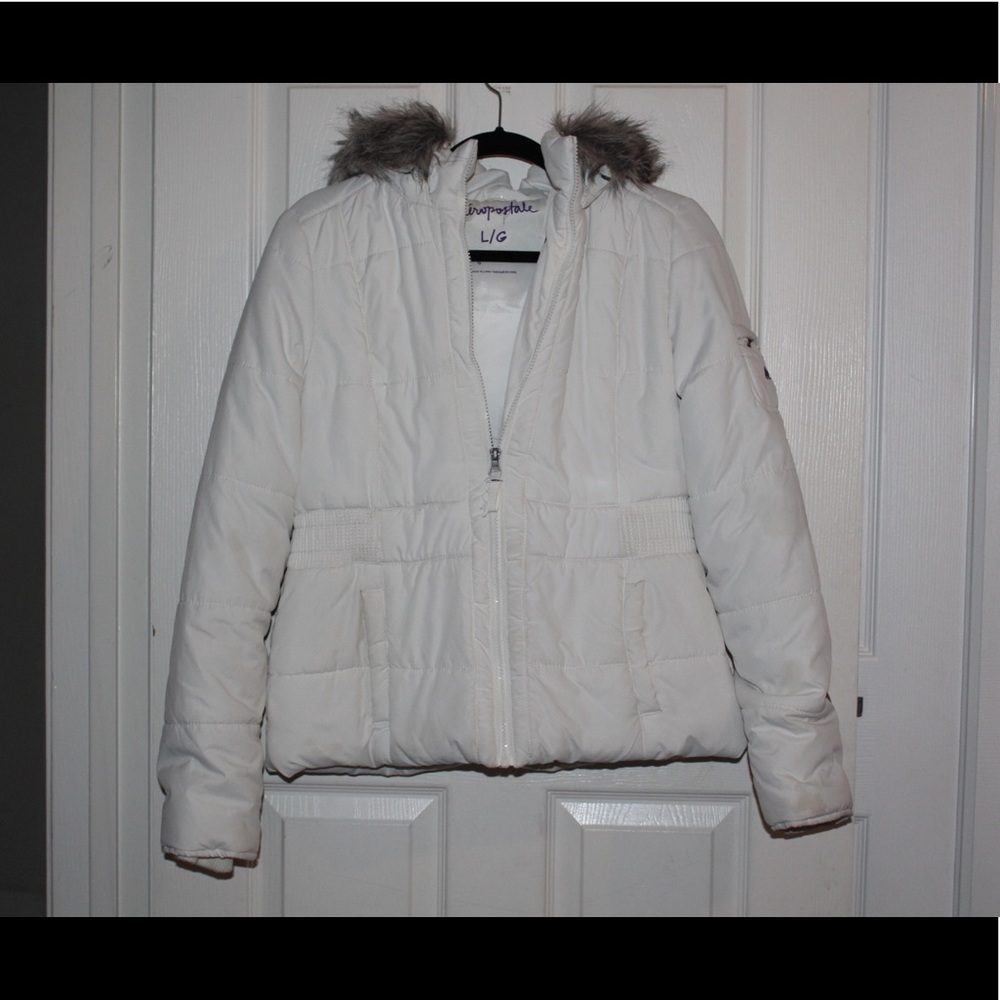 White Weather Coat